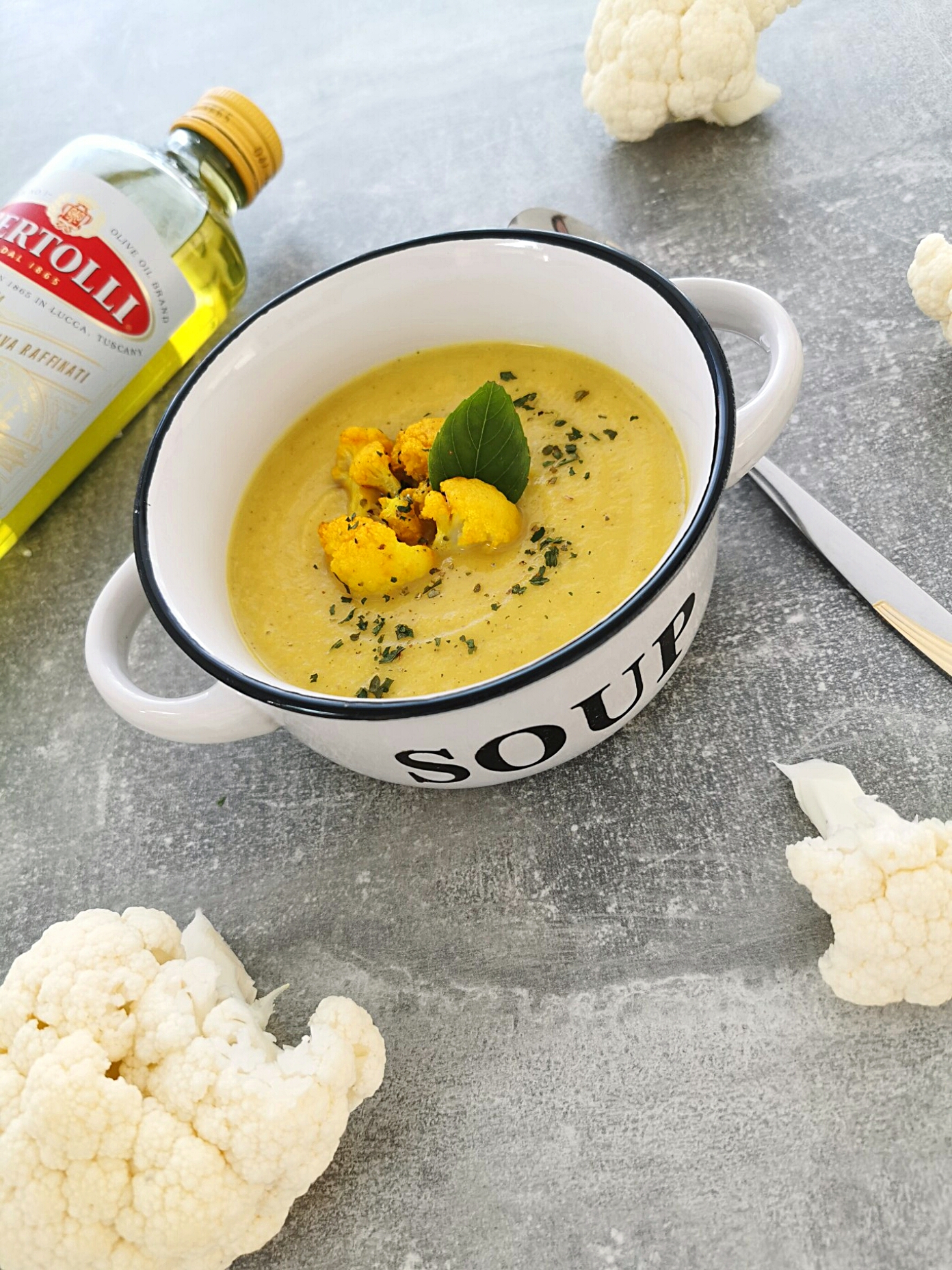 Kurkumás Karfiol krémleves