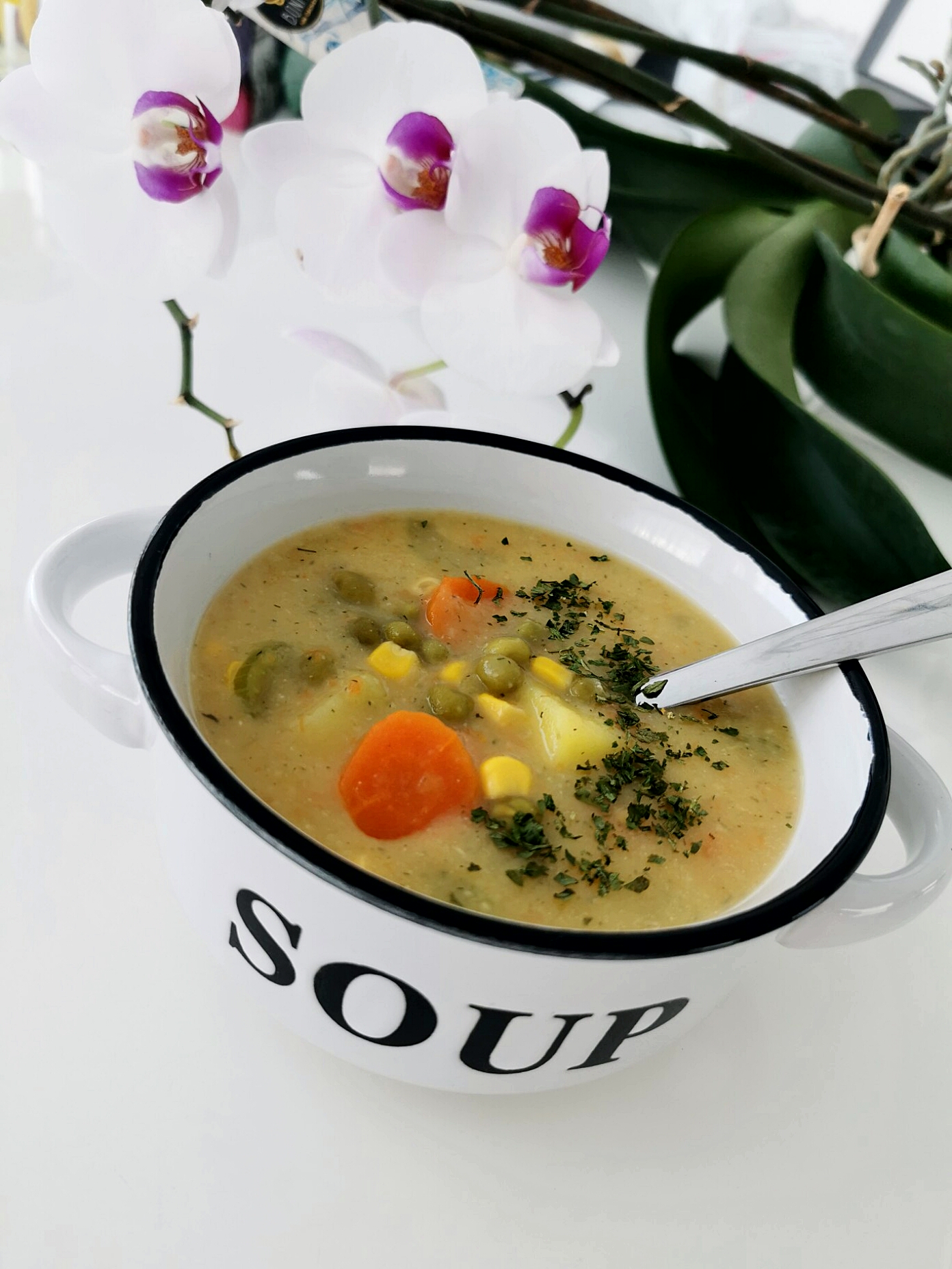 Krémes zöldségleves